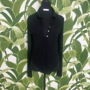 Zara Long sleeve collared bodysuit